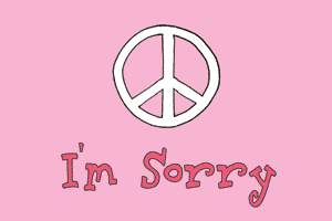 Peace Im Sorry